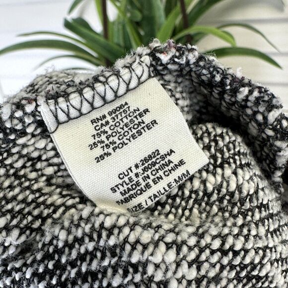 Billabong Shadow Views French Terry Hooded Poncho Open Cardigan Cover Up Size M - Picture 9 of 10